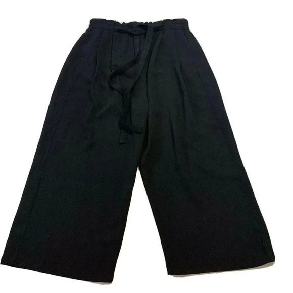 Adrianna Papell Black Crepe Culotte Pants NEW! - Picture 4 of 6